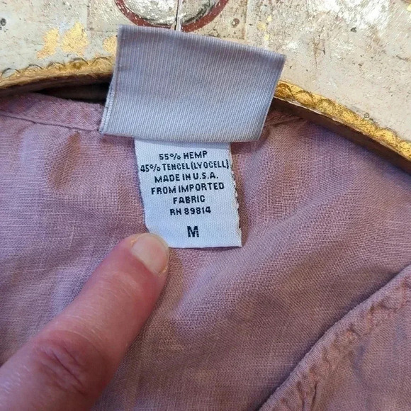 Hemp Blend  Blouse - Picture 6 of 11